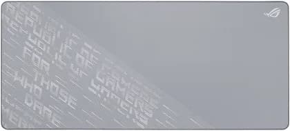 ASUS ROG Scabbard II Arctic Gray XXL Mouse Pad, 900x400mm, Water-Oil-Dust Repellent, Anti-Fray Stitched Edges, Nonslip Rubber Base, Soft Smooth Cloth Surface | 90MP03H0-BPUA00