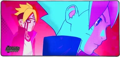 Konix Boruto XXL Mouse Pad, 90 x 47mm Dimension, Easy Glide, Stitched Edges, Rubber Base | 60908