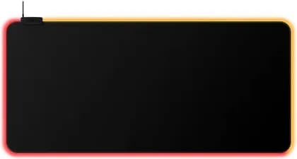 HyperX Pulsefire Mat RGB Gaming Mouse Pad, 2 RGB Lighting Zones, 3 Profiles Onboard Memory, Cloth Rubber Material, Anti-Slip Rubber Base, Seamless, Anti-Fray Stitching, XL, Black | 4S7T2AA