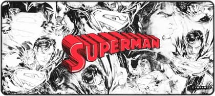 Cybeart Superman Rapid Mouse Pad, Exclusive Micro-woven Cloth, Spill Proof Surface, Never Fray Edges with Reinforced Stitching, Esports Grade Never-Slip Base, XXL, White | SPRMNRPD