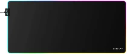 Cybeart Ghost Aurora Mouse Pad, Premium LED RGB Lighting, Exclusive Micro-Woven Cloth, Spill Proof Surface, Never Fray Edges W/ Reinforced Stitching, Esports Grade Never-Slip Base, XXL, Black, | Ghost