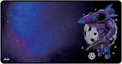 Maze 3XL Extended Mouse Pad/Mat, 48" x 24" x 0.2" Dimension, 5mm Thick, Ultraglide 2, Waterproof, Anti-Fray, Anti-Slip, Smooth Surface for Maximum Control and Speed, Astro RCT-BP | T4-8HCG-GAXO