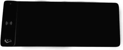 Camel Tech Wireless Charger Mouse Pad, RGB Lights, Touch Button for Lighting Control, Foldable for Easy Storage, High Quality Fabric, Natural Rubber Coated Surface, Black | 7340446630090