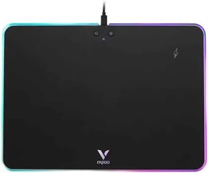 Rapoo V10RGB Wireless Charging Mouse Pad, RGB Backlight, Anti-Skid, Adjustable Light, 5W/7.5W/10W Fast Wireless Charging | RAPOO - 11858