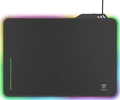 Vertux FluxPad Optimized Surface, Low Resistance Slim LED, Cable Length 120cm, Input 5V, 1A, Pro-Gaming Mouse Pad | VE.FLUXPAD.NC