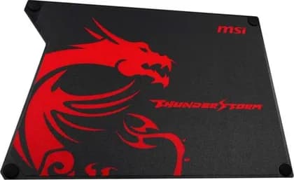 MSI ThunderStorm Aluminum Gaming Mousepad (Two-Sided Design, L-Shaped Ergonomic Design, Anti-Slip Silicone Feet) | GF9-V000001-EB9