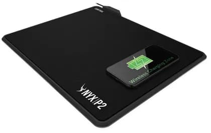 GAMDIAS NYX P2 RGB Gaming Wireless Charging Mouse Mat, Dual Side, 360 x 350 x 6 mm, RGB Customizable Streaming Lighting | NYX P2