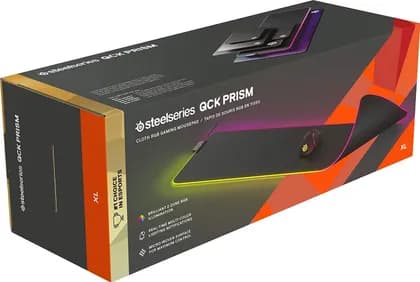 SteelSeries QcK Prism - Cloth Gaming Mouse Pad - 2-zone RGB Illumination - Real-time Event Lighting - Optimized For Gaming Sensors - Size XL | 63826