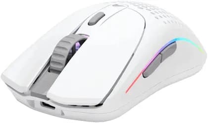 Glorious Model O 2 Wireless RGB Gaming Mouse, Ultralight 68-gram Weight, 26,000 DPI BAMF 2.0 Sensor, Hybrid 2.4 Ghz / BT, 210-hour Max Battery Life, Vibrant RGB Lighting, White | GLO-MS-OWV2-MW