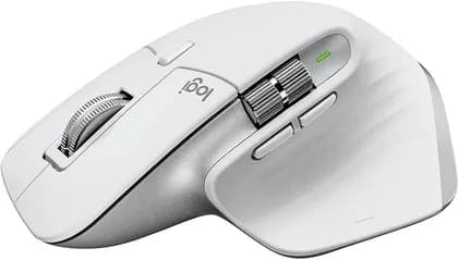 Logitech MX Master 3S for Mac Wireless Mouse, 2.4GHz RF & BT LE, 8000dpi Darkfield Optical Sensor, Quiet Click Butons, MagSpeed Electromagnetic Scrolling, Up to 70 Days Battery, Pale Gray | 910-006572