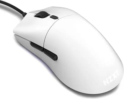 NZXT Lift Ambidextrous Optical Wired Gaming Mouse, 16000 DPI Sensor, 16K Resolution, 2m Cable Length, Omron Mechanical Mouse Switch, White | MS-1WRAX-WM