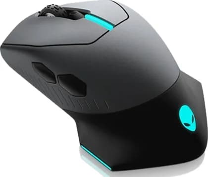 Dell Alienware 610M Wired/Wireless Gaming Mouse, 16000 DPI Resolution, 7 Buttons, 40G Acceleration, 1000Hz Polling Rate, 350 Hours Run Time, USB Interface, Dark Side of the Moon | 545-BBCI