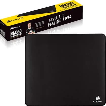 Corsair MM350 Champion Series Anti-Fray Cloth Gaming Mouse Pad X-Large 450 x 400 x 5 mm (Black) | CH-9413560-WW