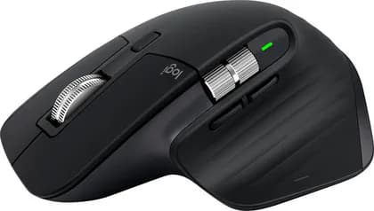 Logitech MX Master 3S Wireless Performance Mouse, With Ultra Fast Scrolling, 7 Buttons, 8000 DPI Resolution, Quiet Clicks, USB-C, Bluetooth, 10m Operating Distance, Graphite | 910-006559/910-007500