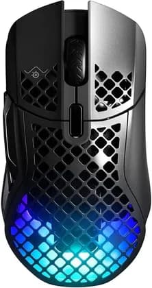 SteelSeries Aerox 5 Wireless Mouse, 40G Acceleration, 18000 in 100 CPI Increments, Ultra Lightweight, 3 RGB Zones, IP54 Switches with Over 80M Click, Bluetooth 5.0, 180H Battery Life, Black | 62406