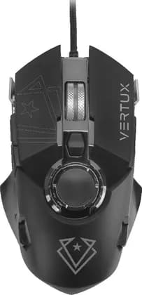 Vertux Cobalt High Accuracy Lag-Free, 800-3200 DPI, 6 Button Program, Optical Wired Gaming Mouse - Black / Grey | VE.COBALT.GY