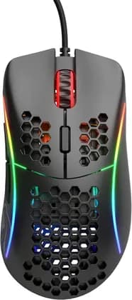 Glorious Model D Gaming Mouse, DPI Indicator, Pixart 3360 Sensor, HoneyComb Shell, 250+ IPS Tracking Speed, 1000Hz Polling Rate, Ascended Cord, Matte Black | GD-BLACK