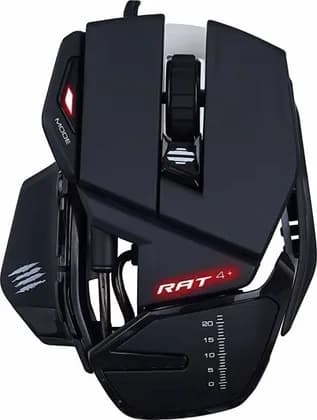 MadCatz R.A.T. 4+ Optical Gaming Mouse - Black | MR03MCINBL000-0