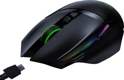 Razer Basilisk Ultimate Hyperspeed Wireless Gaming Mouse with Docking Charger, 20K DPI Optical Sensor, Chroma Lighting, 11 Programmable Buttons - Matte Black | RZ01-03170100-R3G1