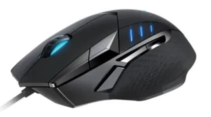 RAPOO VT300 VPRO Wired Gaming Mouse, Ergonomic Design with 10 Programmable Buttons, Adjustable Real-Time DPI Button, Black | 18711