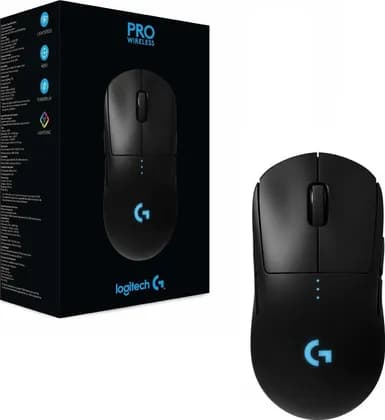 Logitech G Pro Wireless Gaming Mouse with Esports Grade Performance (16,000 DPI), 25K Sensor, LIGHTSPEED 1 ms Lag Free Connectivity, Ambidextrous Programmable Buttons, Black | 910-005273 / 910-005270