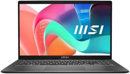 MSI Modern 15 F1MG Laptop, 15.6" FHD IPS Display, Intel Core 7 150U Processor, 16GB RAM, 512GB SSD, Intel Graphics, English-Arabic Keyboard, Windows 11 Home, Platinum Gray | 9S7-15S111-1210