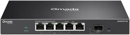 TP-LINK Omada 5-Port 2.5G BASE-T and 1-Port 10GE SFP+ Easy Managed Switch with 4-Port PoE++, 120W Total PoE, Traffic Separation, Prioritization, 2.5G Multi-Gig Bandwidth, Black | ES206XPP-M2