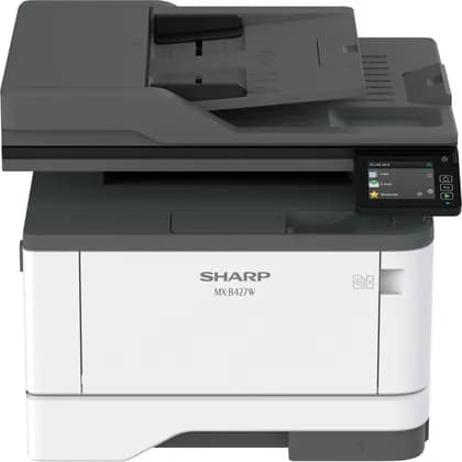 SHARP MX-B427W Desktop Multifunction Printer, 2.8" Colour LCD Touch Display, 600x600 DPI Resolution, 40 B/W PPM, 50-Sheet DSPF Scan Speed, Wireless LAN, Gray | MX-B427W
