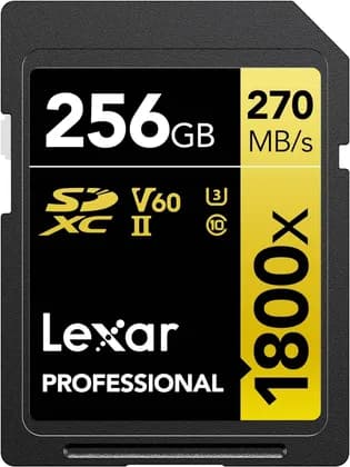 Lexar 256Gb Professional 1800X Sdxcuhs, Ii Cards, Up To 270Mb/S Read 180Mb/S Write C10 V60 U3 Sd Card