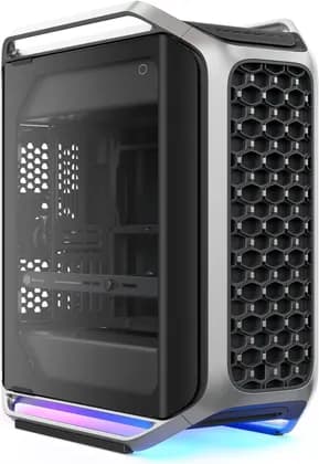 Cooler Master COSMOS ALPHA Full Tower Case, Black Silver, E-ATX Support, Sliding Motherboard Tray, Tempered Glass Panel, 400mm GPU Clearance, 8 PCI Slots, Silver | C700-KGNN-S00