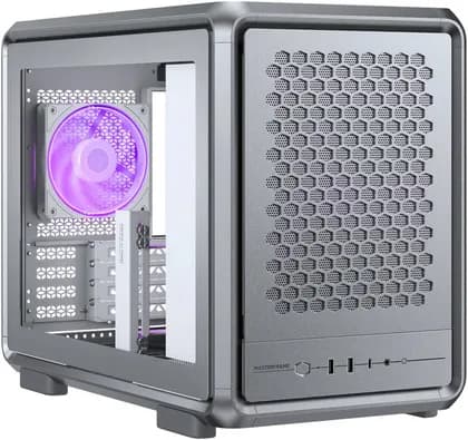 Cooler Master MasterFrame 400 Mesh Micro-ATX Mid Tower Case, 1x SickleFlow 120mm ARGB Pre-Installed Fan, Up to 360mm Radiator Support, AL+ SGCC + TG / Mesh Material, Silver | MF400M-SHNN-S00