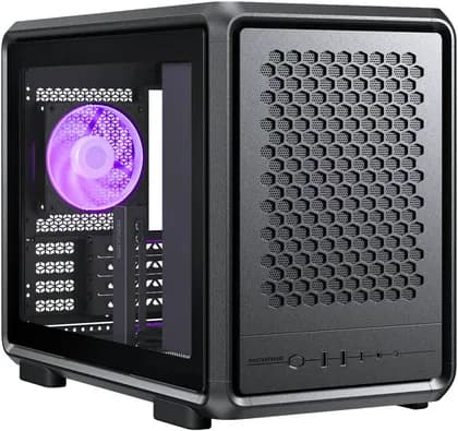 Cooler Master MasterFrame 400 Mesh Micro-ATX Mid Tower Case, 1x SickleFlow 120mm ARGB Pre-Installed Fan, Up to 360mm Radiator Support, AL+ SGCC + TG / Mesh Material, Black | MF400M-KHNN-S00