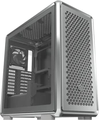 Cooler Master MasterFrame 600 Mid Tower Computer Case, 3x 140mm & 1x 120mm Pre-Installed Fan, Up to 420mm Radiator & 10x 120mm Max Fan Support, SGCC Steel, Aluminum, Silver | MF600-SGNN-S00