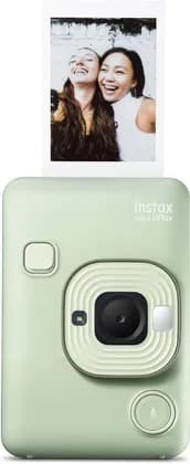 Fujifilm Instax Mini LiPlay Hybrid Instant Camera, 5MP CMOS Sensor, 28mm Lens, Built In Printer, 2.7 Inch Lcd Screen, Smartphone App Connectivity, Voice Recording, Matcha Green | Mini LiPlay