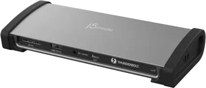 J5create 8K Thunderbolt 4 Docking Station, 4x USB-C, 4x USB-A, SD 4.0 UHS-II Card Reader, 3.5mm Jack, RJ45 Gigabit Ethernet, 40Gbps Data Rate, 8K @ 60Hz Max Resolution, Gray / Black | JTD562