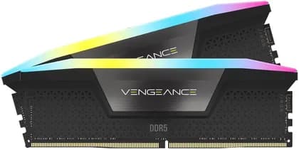 CORSAIR VENGEANCE RGB 32GB (2x16GB) DDR5 Desktop Memory Kit, 6400MHz Memory Speed, 36-48-48-104 CAS Latency, Intel XMP 3.0, 1.40 Voltage, 288 Pin, Dynamic Multi-Zone RGB, Black | CMH32GX5M2B6400C36