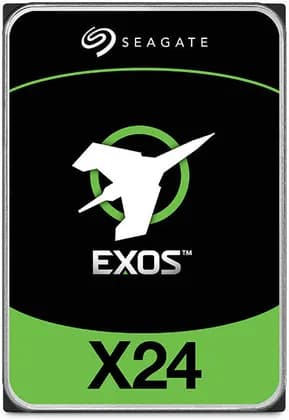 Seagate Exos X24 16TB Internal HDD, 6Gb/s SATA Interface, 512e Sector Size, 7200 RPM Speed, 512MB Cache, 285MB/s Data Transfer Speed, Standard Encryption, 2.5 Million Hours MTBF, Black | ST16000NM002H