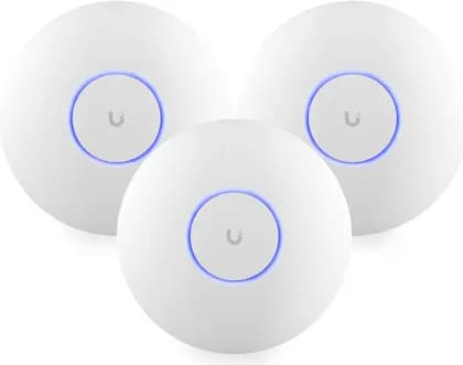 Ubiquiti Networks U7 Pro Tri-Band Wi-Fi 7 Access Point, 2.4 GHz / 5GHz / 6GHz, Up to 9.3Gbps Speed, Wi-Fi 7 (802.11be), 300+ Connected Devices, WPA3 Security, Pack of 3, White | U7-Pro-3