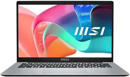 MSI Modern 14 F1MG Laptop, 14" FHD IPS Display, Intel Core 5 120U, 8GB RAM, 512GB SSD, Intel Graphics, English-Arabic Keyboard, Windows 11 Home, Urban Silver | 9S7-14S113-836
