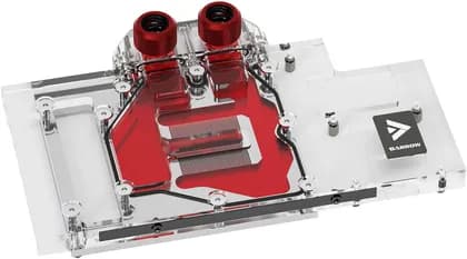 Barrow LRC2.0 Full-Coverage GPU Water Block for MSI RTX 3070 VENTUS 3X, Aurora RGB Liquid Cooling Block, Acrylic Top, Nickel-Plated Copper Base | BS-MSV3070-PA