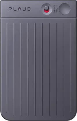 PLAUD.AI Note AI Voice Recorder, 2 Mems & 1 VCS Microphone, 64GB Storage, 112 Transcription Languages, 10m Effective Recording Range, 400mAh Battery, Black | PLD-64G-BL