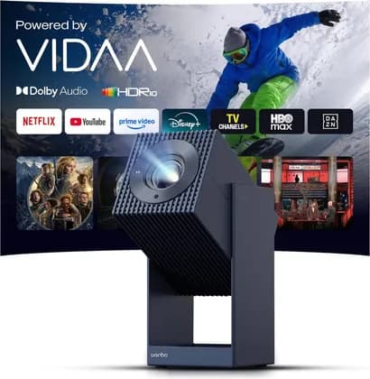 Wanbo Cube 2S Smart Projector, 500 ANSI Lumens, VIDAA OS, HDR10, Dolby Audio, ToF Auto Focus, HDMI 2.1, 1GB RAM, 8GB Storage, Home & Outdoor Movie Projector, Black | Cube 2S