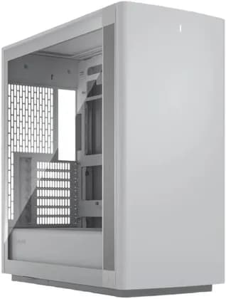 Fractal Define One Dark TG Light Tint Computer Case, Tempered Glass, 3x Momentum 14 Pre Installed Fans, Up To 6x 120mm Fans, Up To 360mm Radiator, Sound Dampened Panels, White | FD-C-DEFOA-03