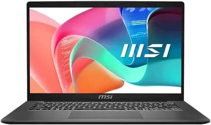 MSI Modern 14 F1MG Laptop, 14" FHD IPS Display, Intel Core 7 150U, 16GB RAM, 512GB SSD, Intel Graphics, English-Arabic Keyboard, Windows 11 Home, Platinum Gray | 9S7-14S111-835
