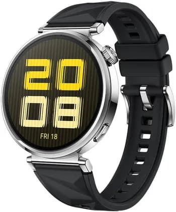 HUAWEI Watch GT 5 Smartwatch, 1.32" AMOLED 352 PPI Display, 41mm, 120-190mm Size, Running & Cycling Mode, GPS, Health Monitor, 7 Days Battery Life, iOS & Android, Black Fluoroelastomer Strap | GT5BLK