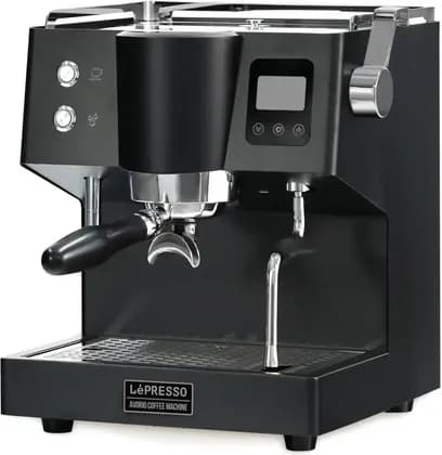 Lepresso Avorio Italian Pump Commercial Coffee Machine, 2550W Power, 50/60Hz Frequency, Externally Adjustable OPV, Magic Hand Operating System, Direct Pump Injection, Black | LPCFFAD367BK