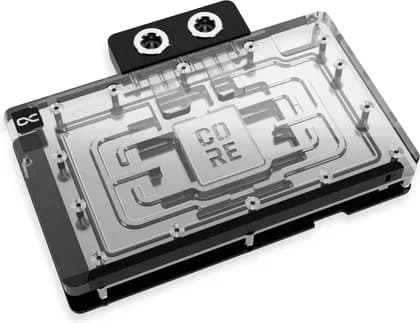 Alphacool Core GeForce RTX 5090 Reference GPU Water Block with Backplate Chrome-Plated Copper, Acrylic Top, 9 aRGB LEDs and 4 G1/4″ Ports for Custom Liquid Cooling | 10242
