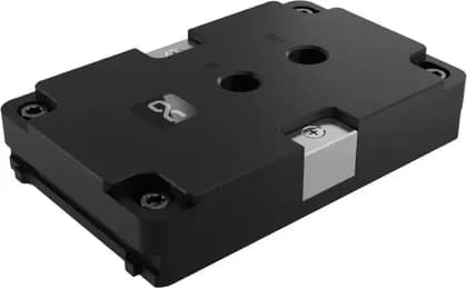 Alphacool ES Jet 2U CPU Water Block for Intel LGA 4677/4710 and AMD SP5 LGA 6096, Up to 800W Cooling, Four-Nozzle Nickel-Plated Copper Design, Top-Mounted G1/4″ Connections, Black | 10228