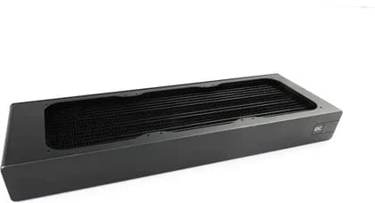 Alphacool Core XT45 Full Copper 360mm Radiator, 2x G1/4" IN/OUT & 1x Fill-/Drainport G1/4" Connection, 0.8Bar Pressure Test, aRGB Lighting, M3 Fan Mount Thread Size | 14584