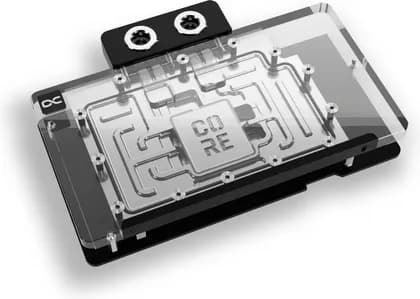 Alphacool Core GeForce RTX 5080 Aorus Master + Windforce GPU Water Cooler With Backplate, Chrome-Plated Copper, Acrylic Top, 4 x G1/4 Ports, Digital aRGB Lighting, Aluminium Backplate | 10290